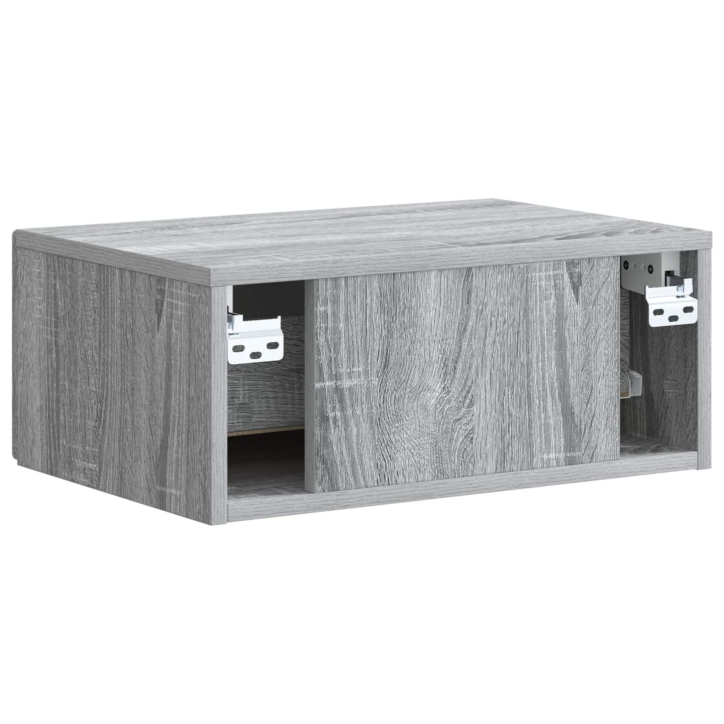 vidaXL Τοίχου Κρεμαστό Κομοδίνο Γκρι Sonoma 49 x 34,5 x 20 εκ.