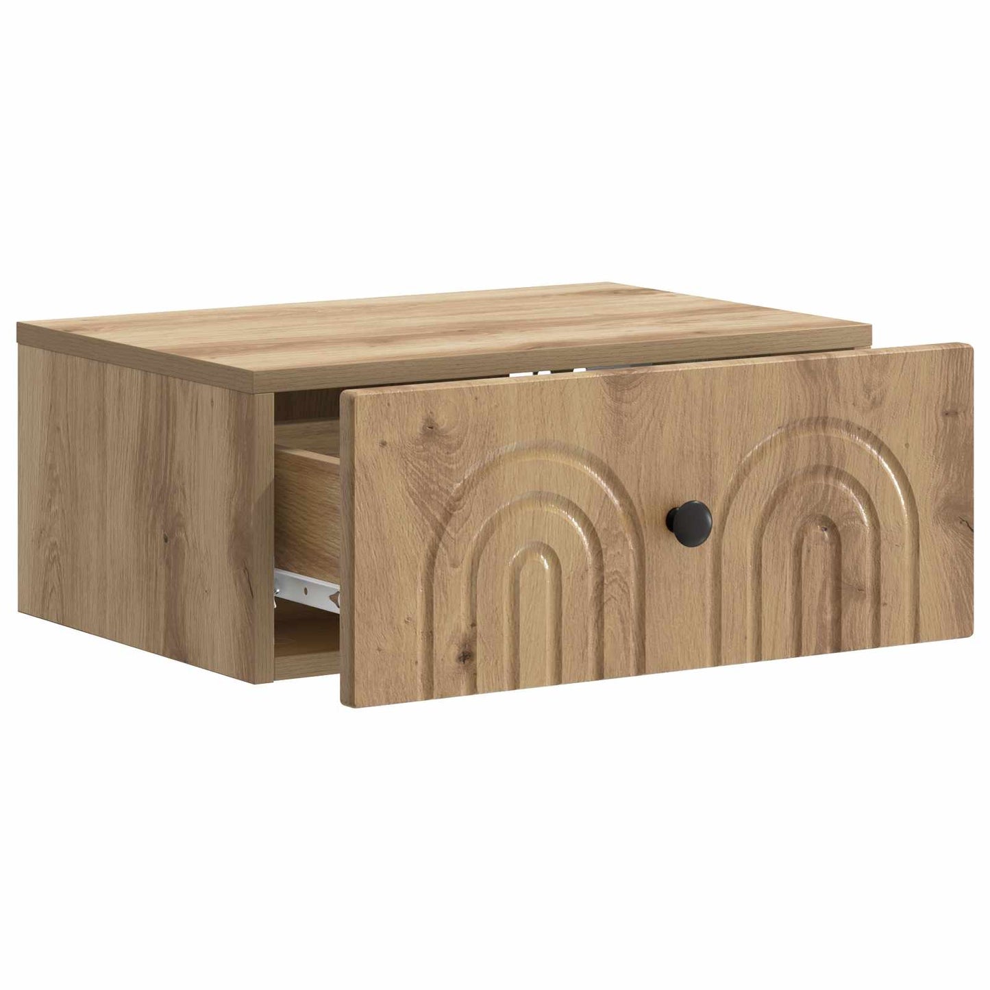 vidaXL Τοίχου Κρεμαστό Κομοδίνο Artisan Δρυς 49 x 34,5 x 20 εκ.
