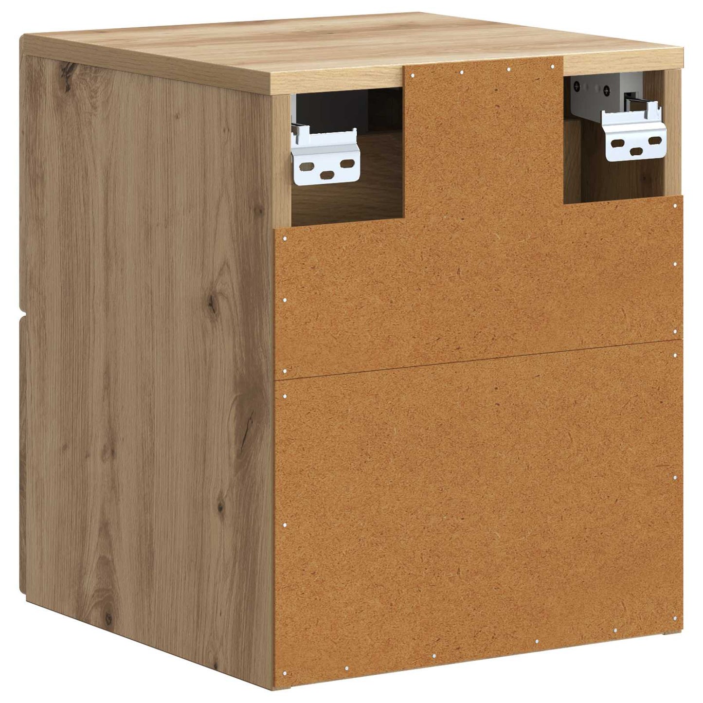 vidaXL Τοίχου Κρεμαστό Κομοδίνο Artisan Δρυς 33 x 34,5 x 40 εκ