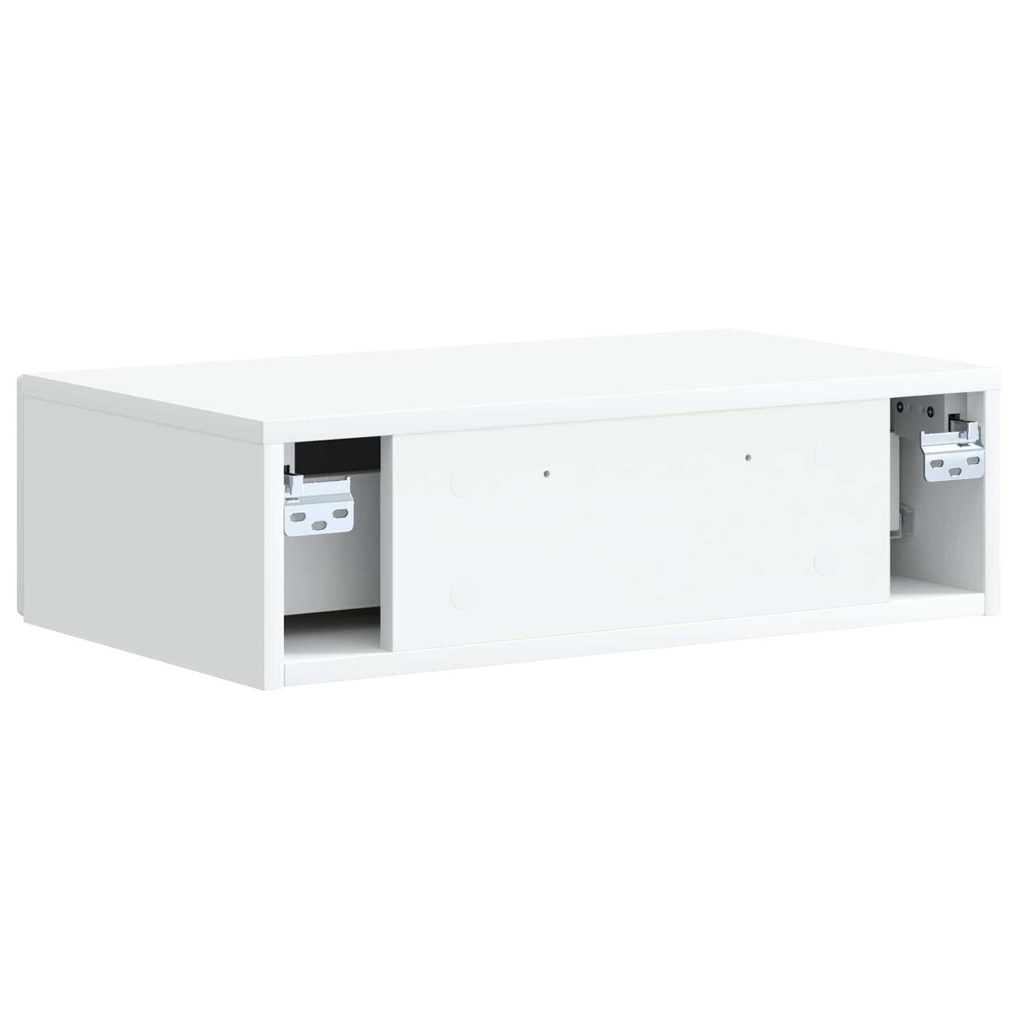 vidaXL Τραπεζάκι Τοίχου Λευκό 59 x 34,5 x 17 εκ. Επεξεργασμένο Ξύλο