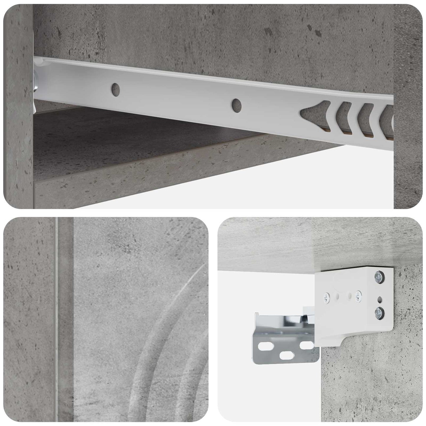 vidaXL Τραπεζάκι Τοίχου 59 x 34,5 x 17 εκ. Επεξεργασμένο Ξύλο