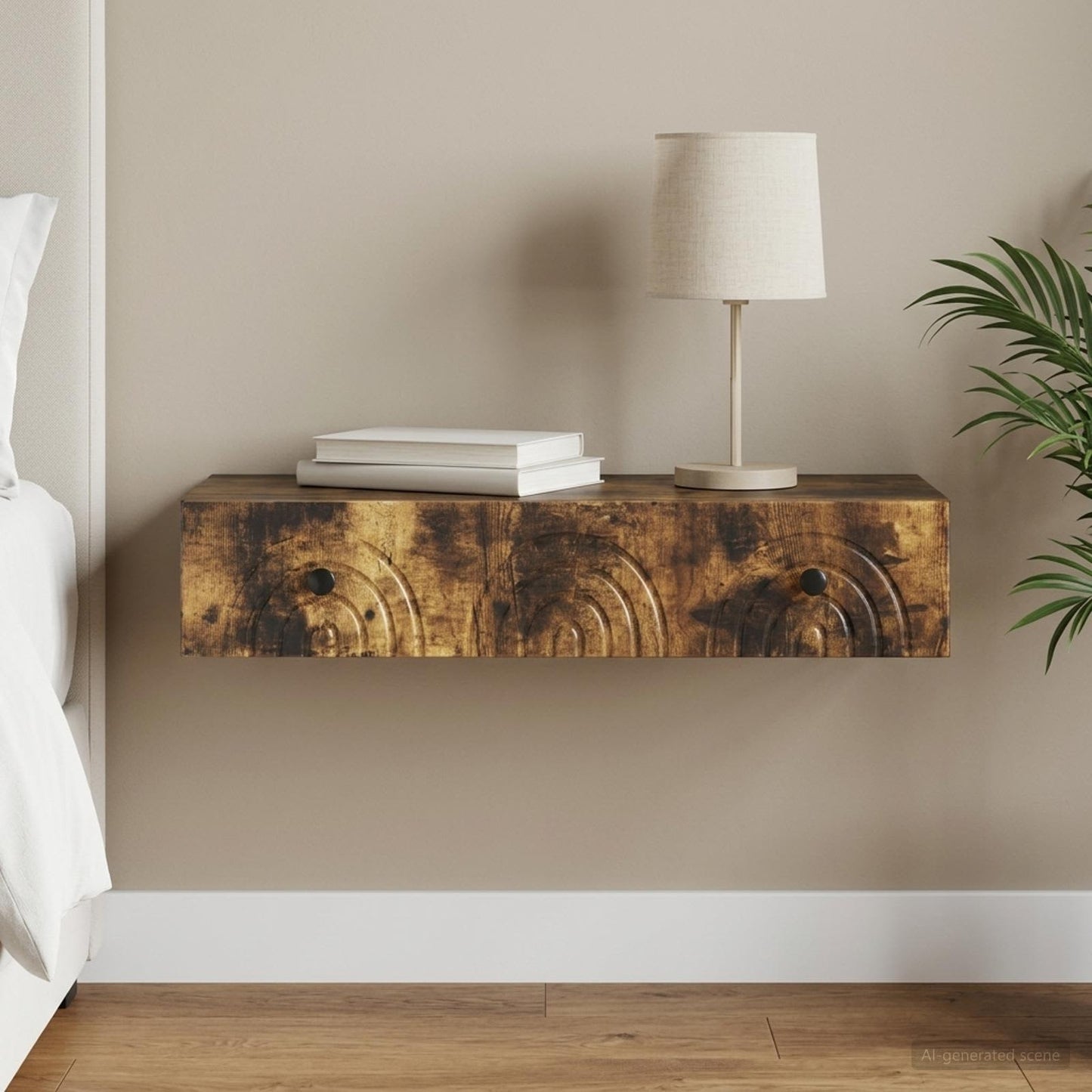 vidaXL Τραπεζάκι Τοίχου 87,5 x 34,5 x 17 εκ. Επεξεργασμένο Ξύλο