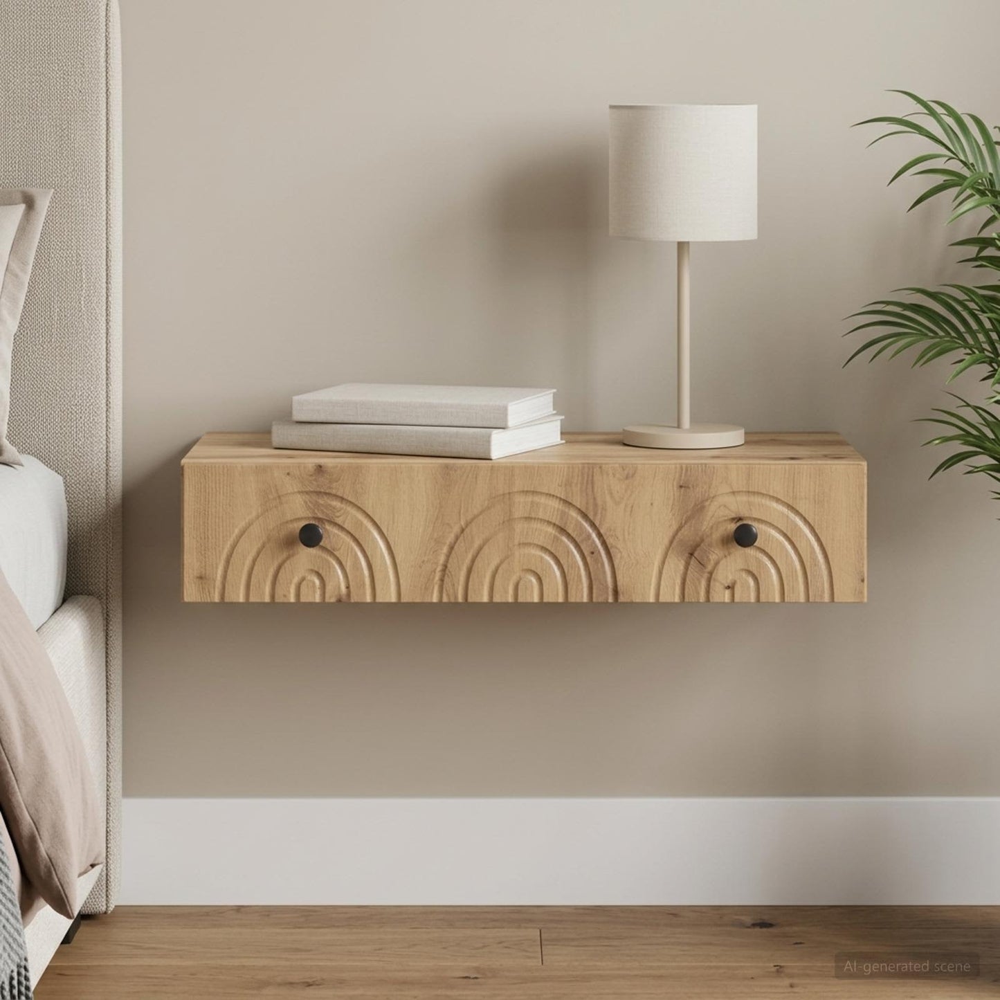 vidaXL Τραπεζάκι Τοίχου 87,5 x 34,5 x 17 εκ. Επεξεργασμένο Ξύλο