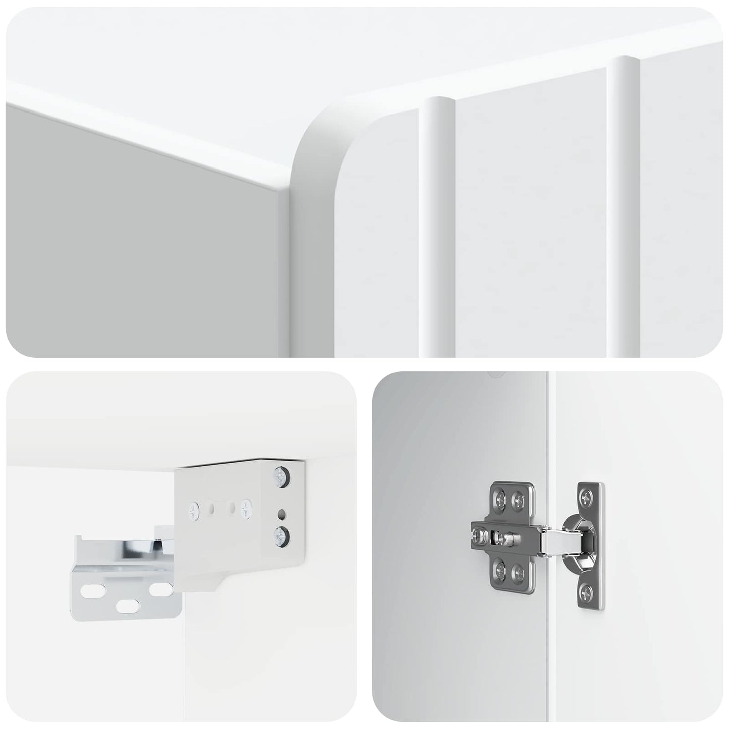 vidaXL Τοίχου Ντουλάπα Λευκό 66 x 34,5 x 92 εκ. Επεξεργασμένο Ξύλο