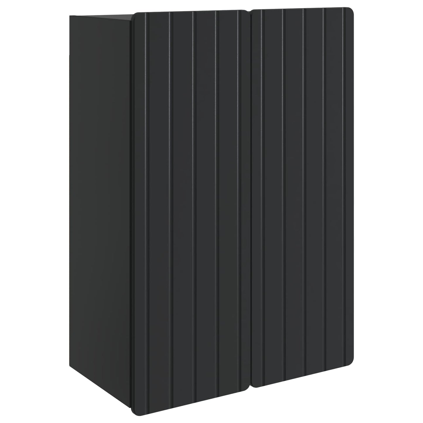 vidaXL Τοίχου Ντουλάπα Μαύρο 66 x 34,5 x 92 εκ. Επεξεργασμένο Ξύλο