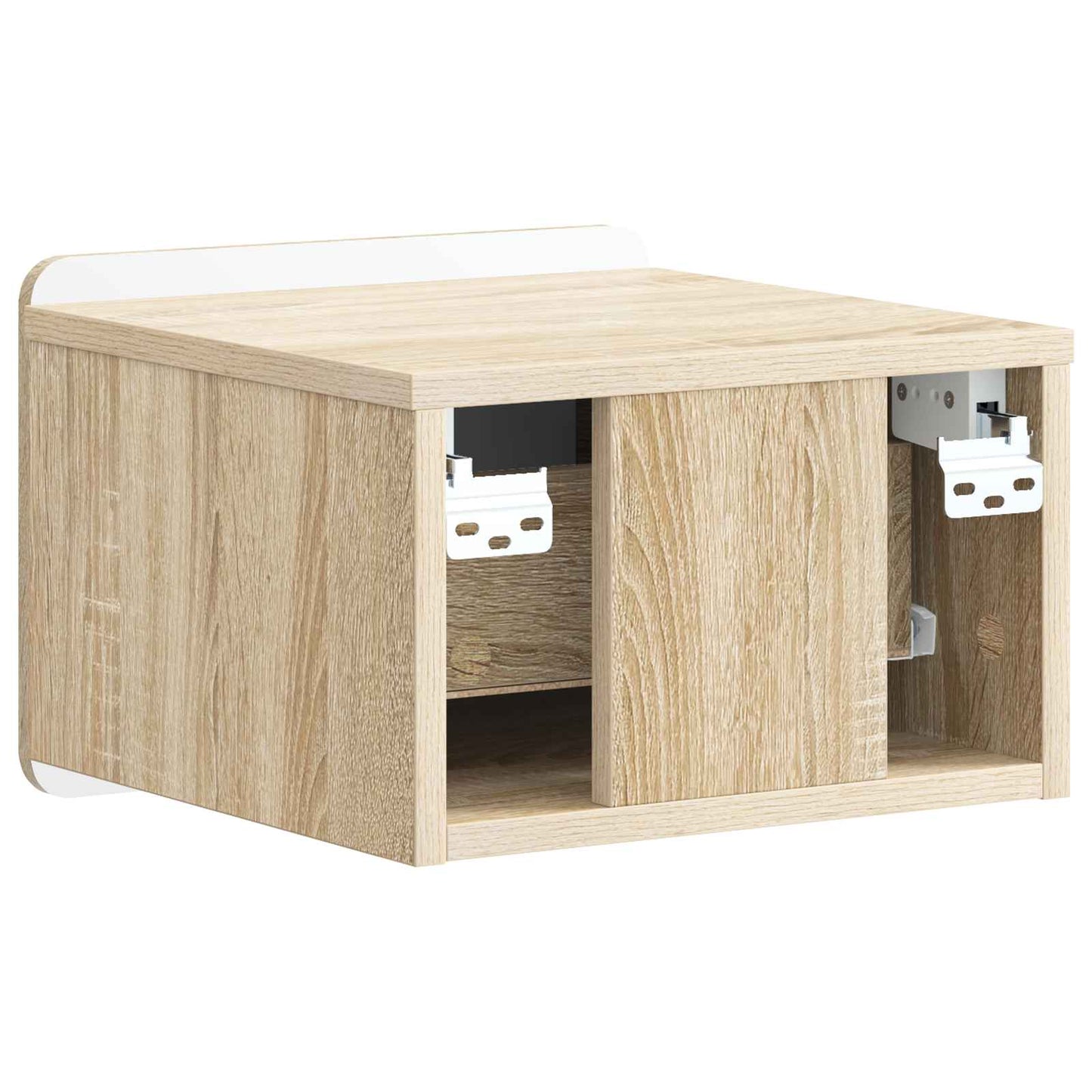 vidaXL Τοίχου Κρεμαστό Κομοδίνο 2 τμχ. Sonoma Δρυς 33 x 34,5 x 24 εκ.