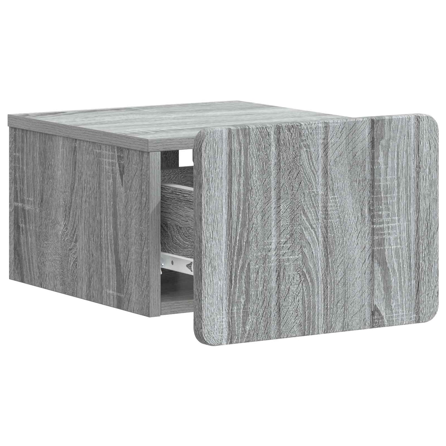 vidaXL Τοίχου Κρεμαστό Κομοδίνο 2 τμχ. Γκρι Sonoma 33 x 34,5 x 24 εκ.