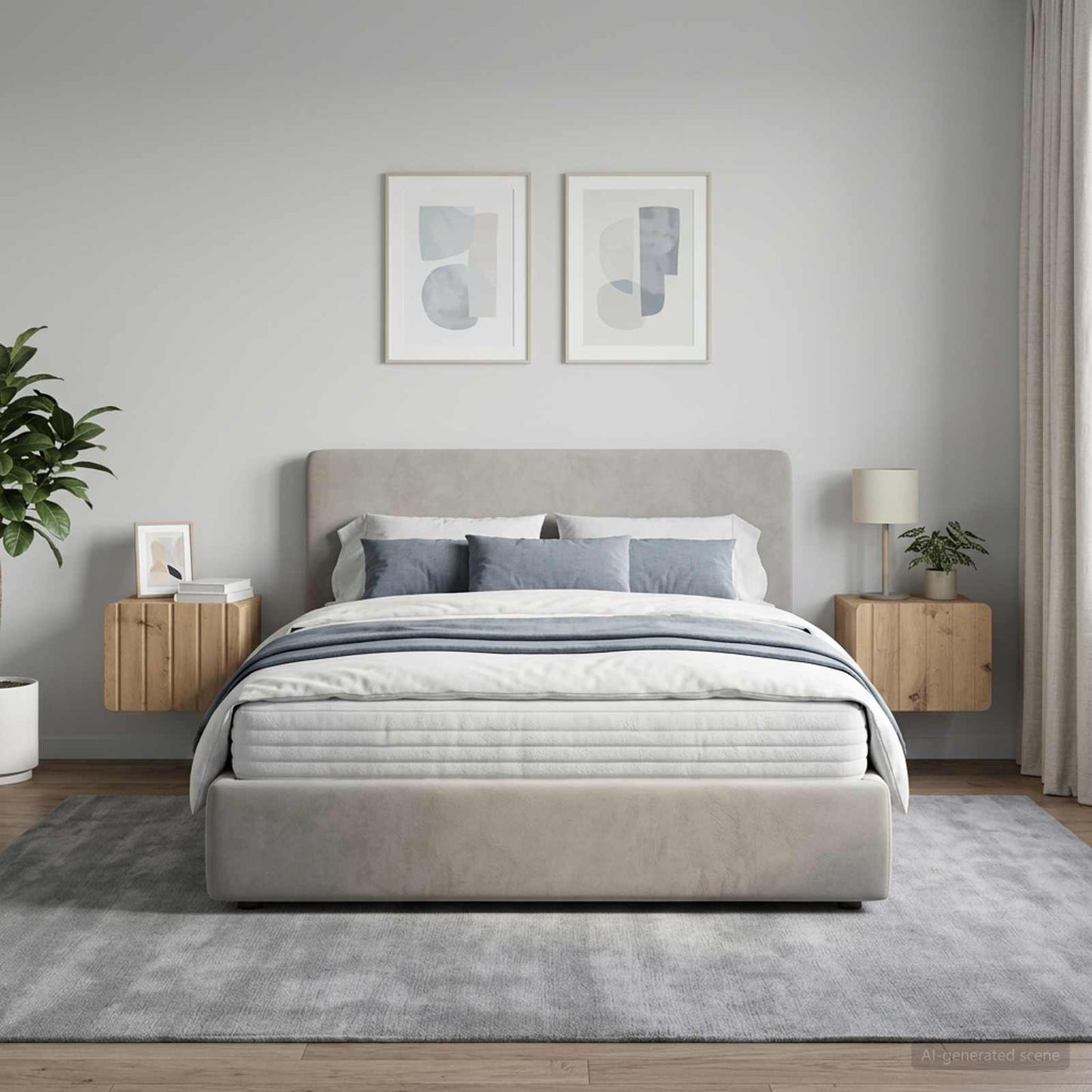 vidaXL Τοίχου Κρεμαστό Κομοδίνο 2 τμχ. Artisan Δρυς 33 x 34,5 x 24 εκ.