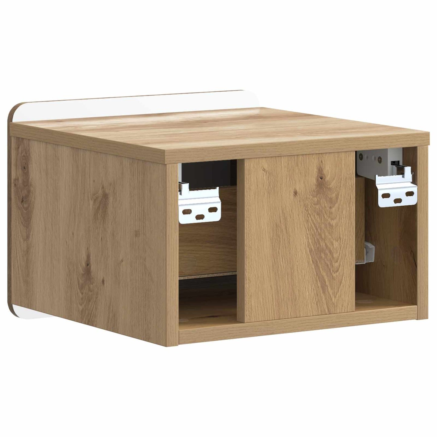 vidaXL Τοίχου Κρεμαστό Κομοδίνο 2 τμχ. Artisan Δρυς 33 x 34,5 x 24 εκ.