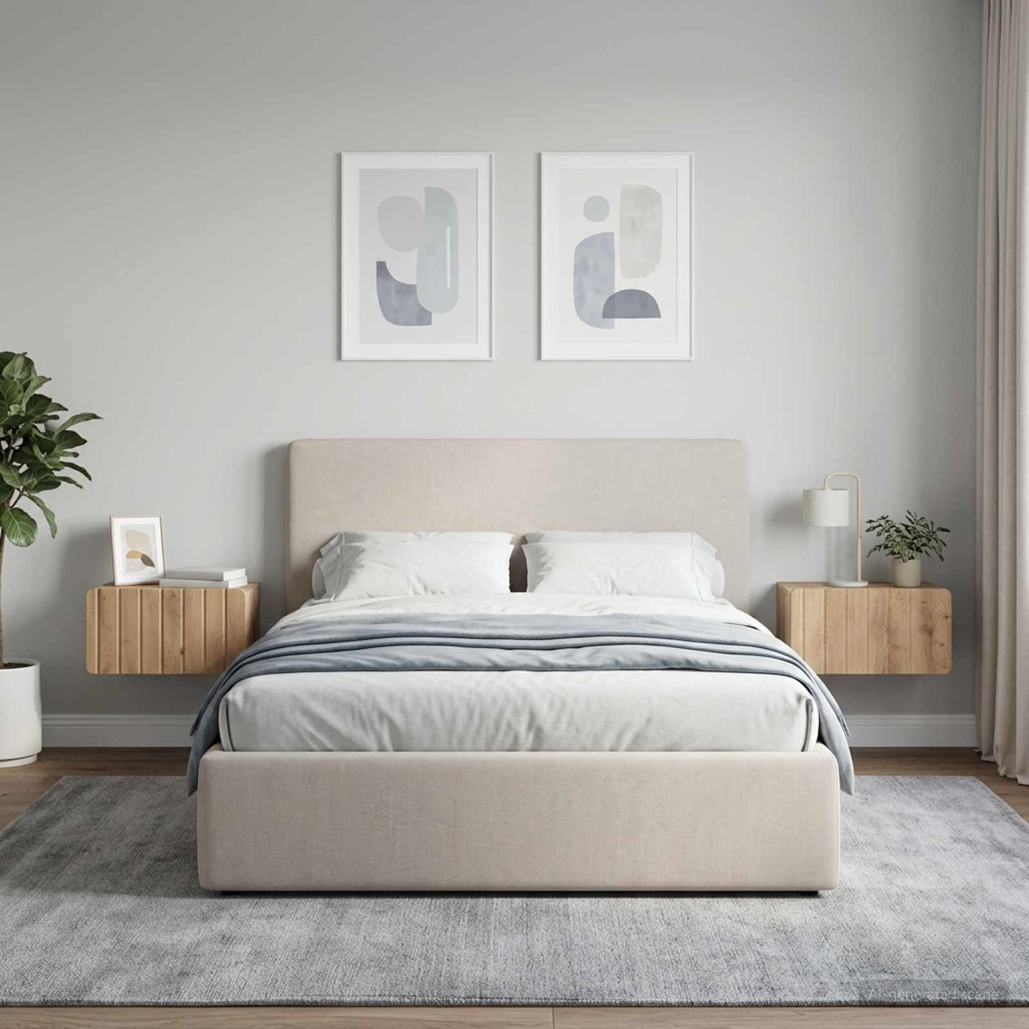 vidaXL Τοίχου Κρεμαστό Κομοδίνο 2 τμχ. Artisan Δρυς 49 x 34,5 x 24 εκ.