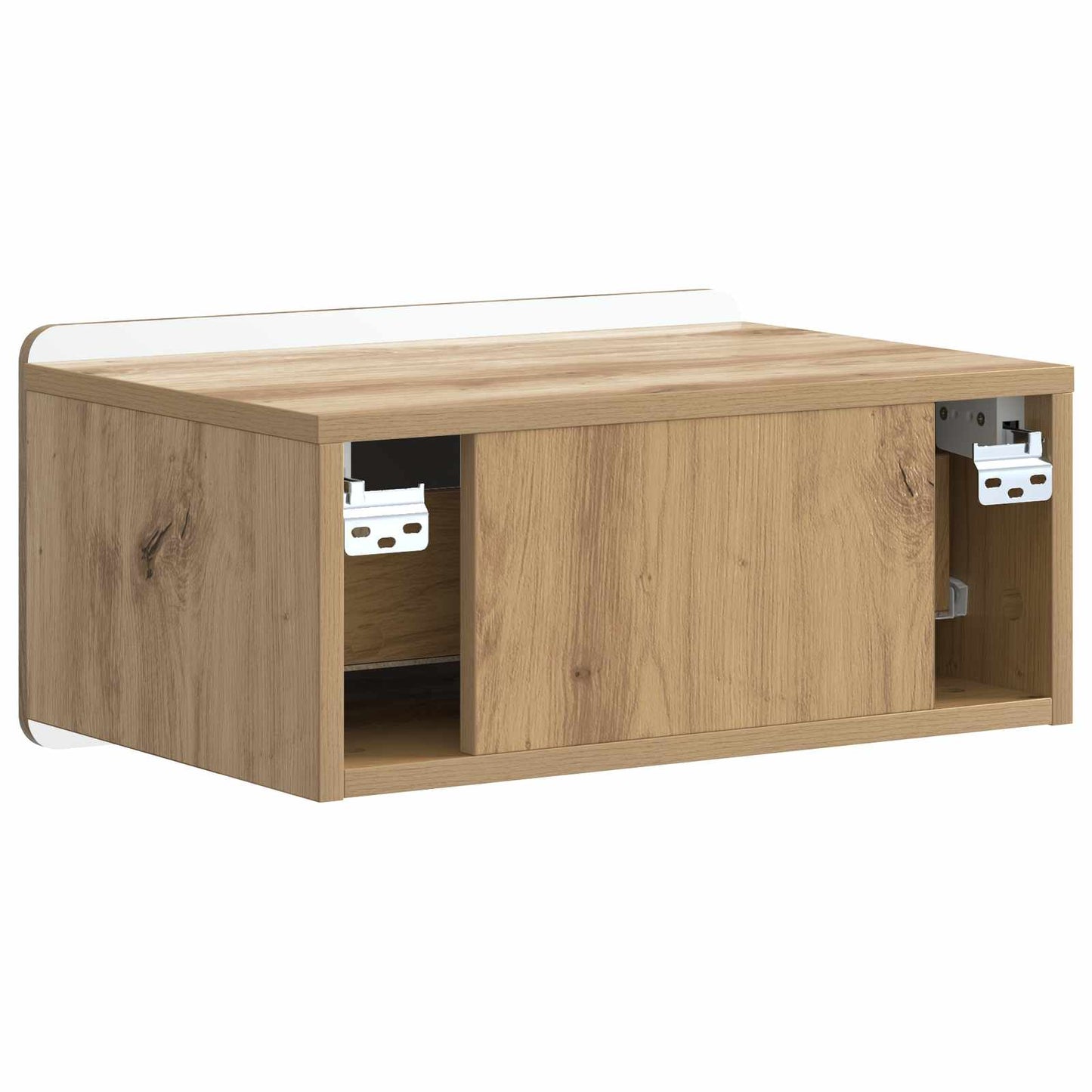 vidaXL Τοίχου Κρεμαστό Κομοδίνο 2 τμχ. Artisan Δρυς 49 x 34,5 x 24 εκ.