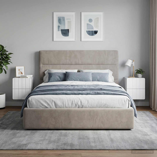 vidaXL Τοίχου Κρεμαστό Κομοδίνο 2 τμχ. Λευκό 33 x 34,5 x 43 εκ.