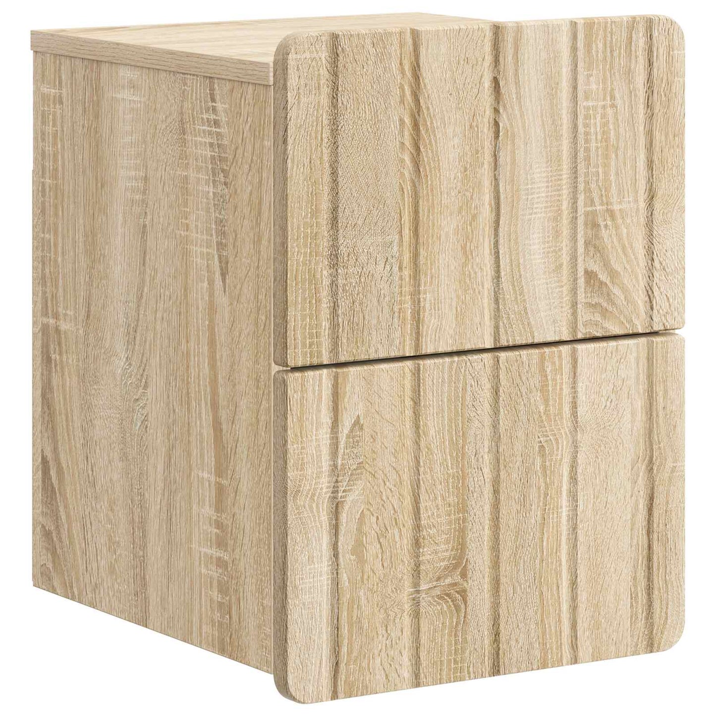 vidaXL Τοίχου Κρεμαστό Κομοδίνο 2 τμχ. Sonoma Δρυς 33 x 34,5 x 43 εκ.