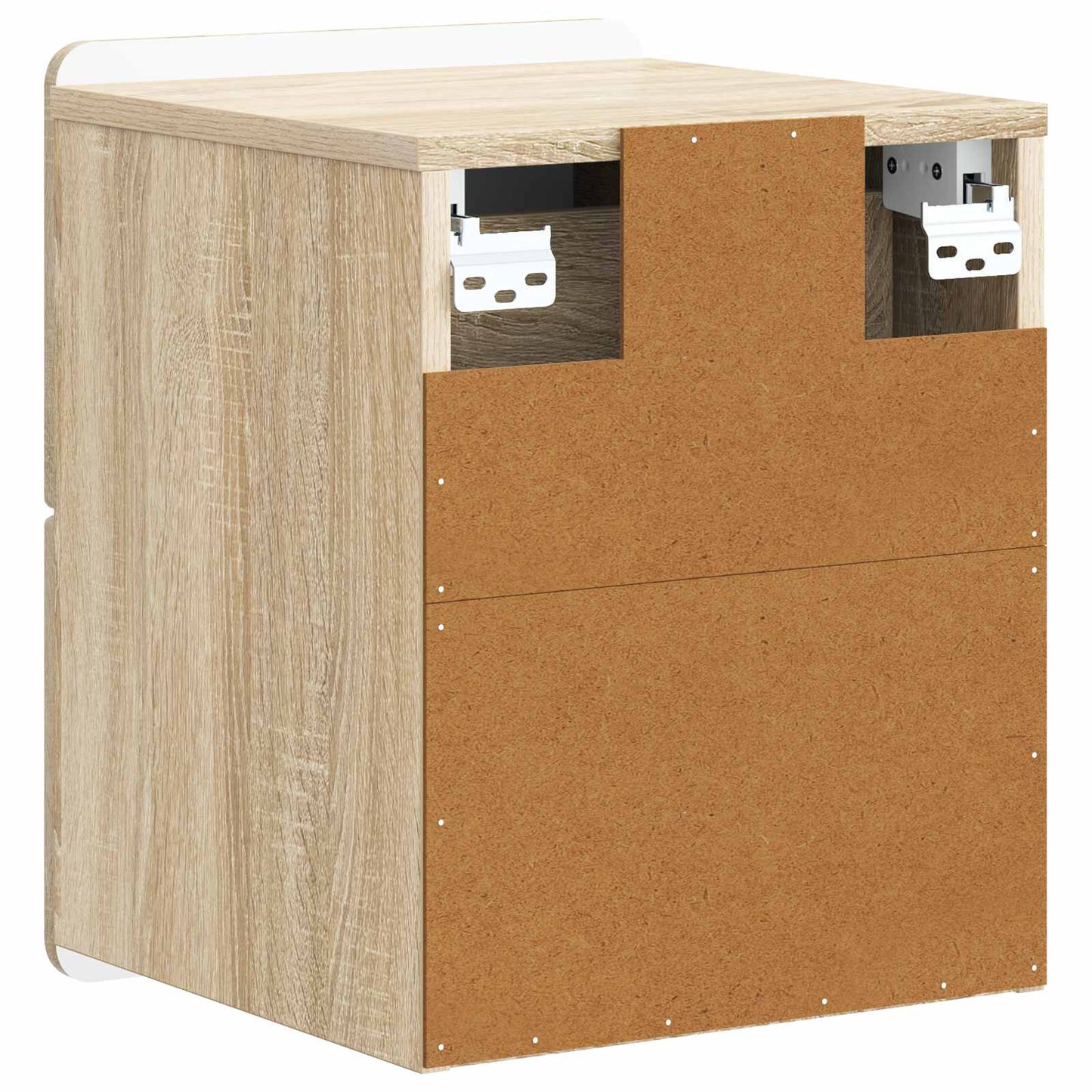 vidaXL Τοίχου Κρεμαστό Κομοδίνο 2 τμχ. Sonoma Δρυς 33 x 34,5 x 43 εκ.