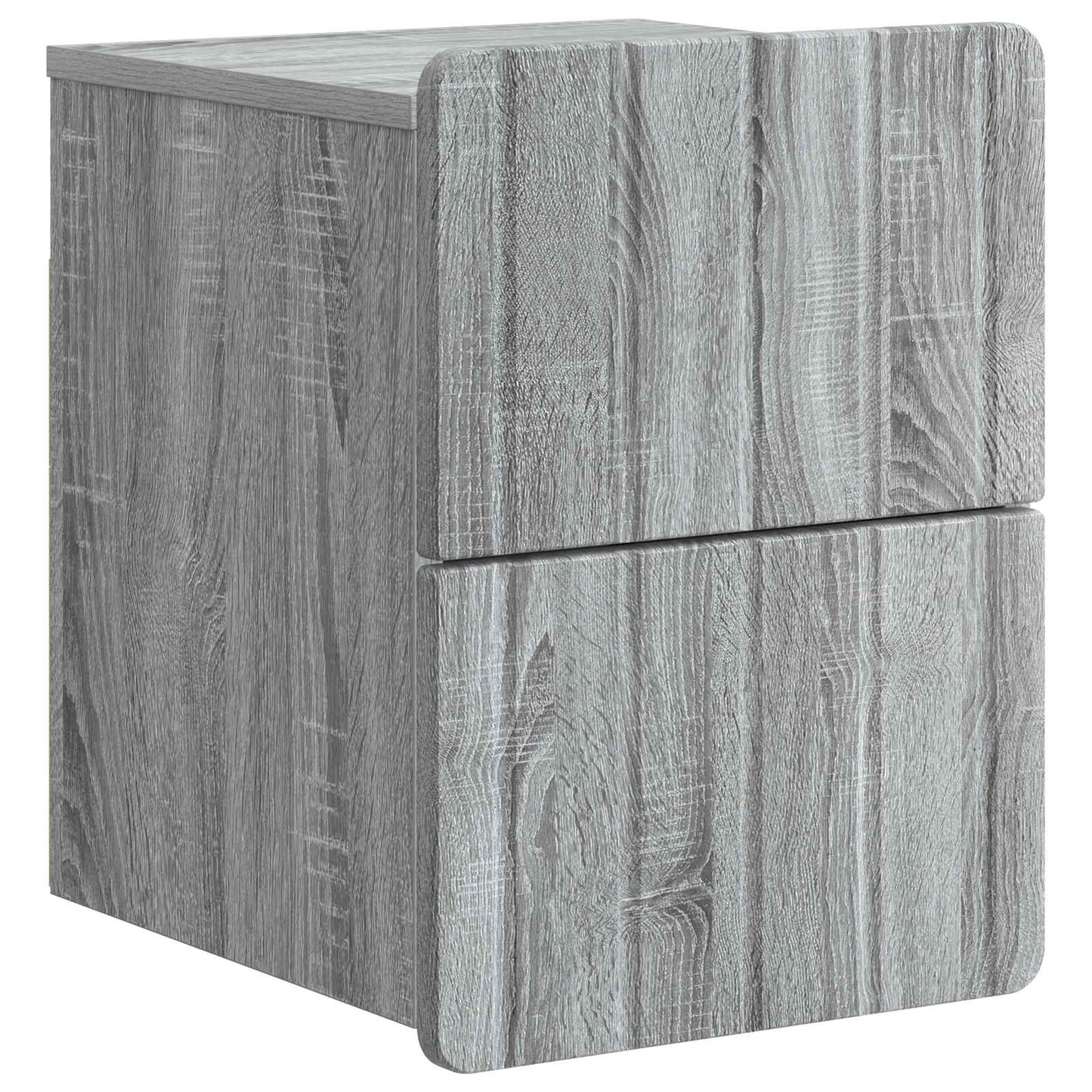 vidaXL Τοίχου Κρεμαστό Κομοδίνο 2 τμχ. Γκρι Sonoma 33 x 34,5 x 43 εκ.