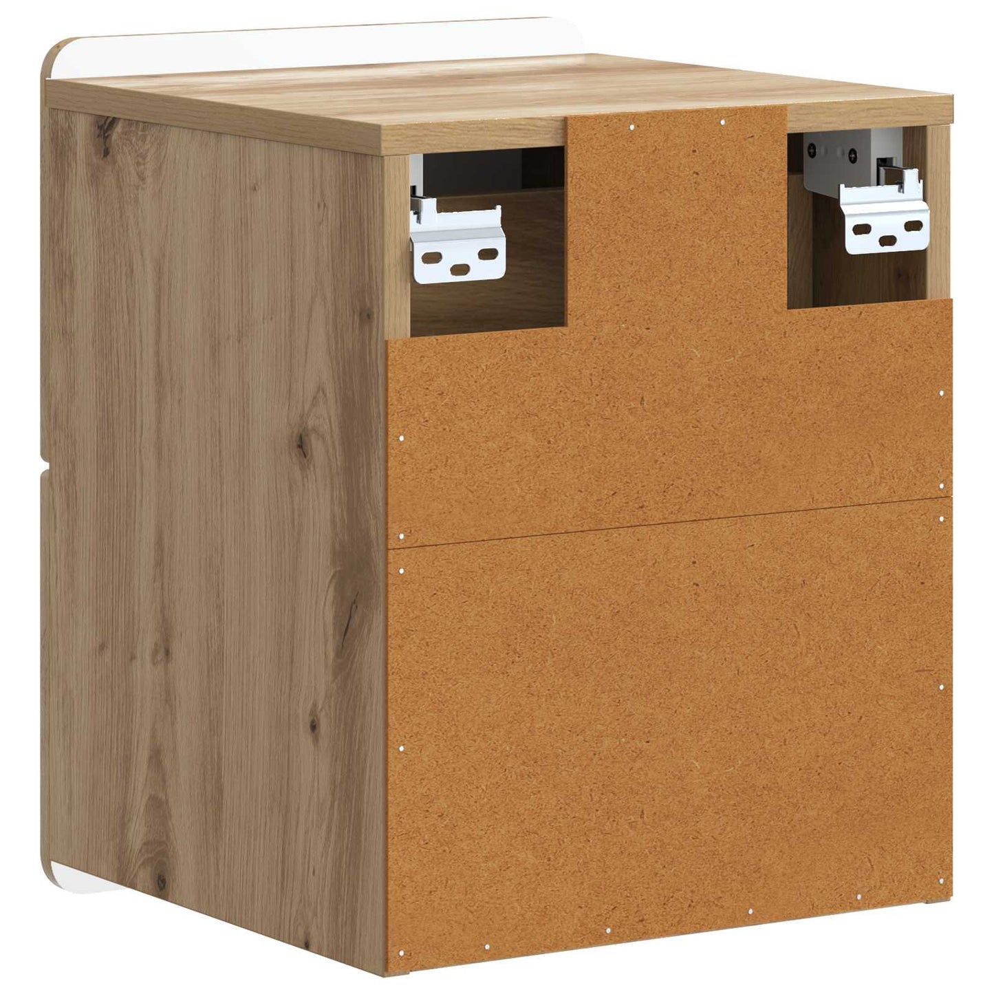 vidaXL Τοίχου Κρεμαστό Κομοδίνο 2 τμχ. Artisan Δρυς 33 x 34,5 x 43 εκ.