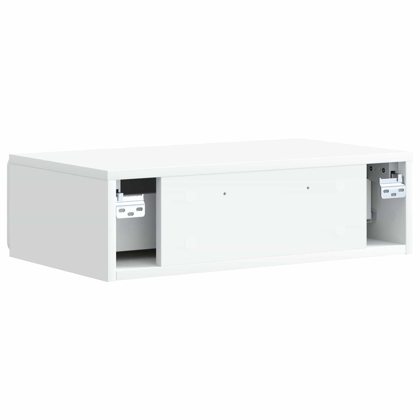 vidaXL Τραπεζάκι Τοίχου Λευκό 59 x 34,5 x 17 εκ. Επεξεργασμένο Ξύλο
