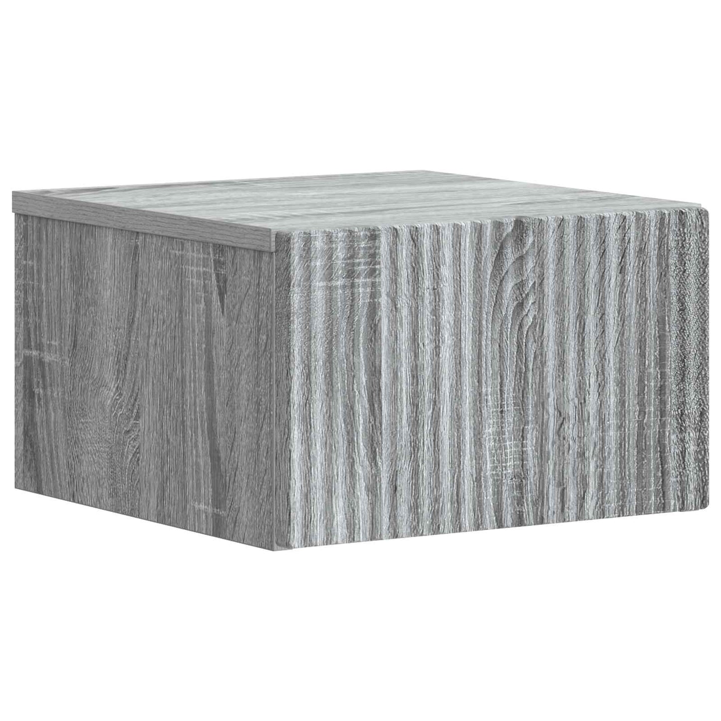 vidaXL Τοίχου Κρεμαστό Κομοδίνο 2 τμχ. Γκρι Sonoma 33 x 34,5 x 20 εκ