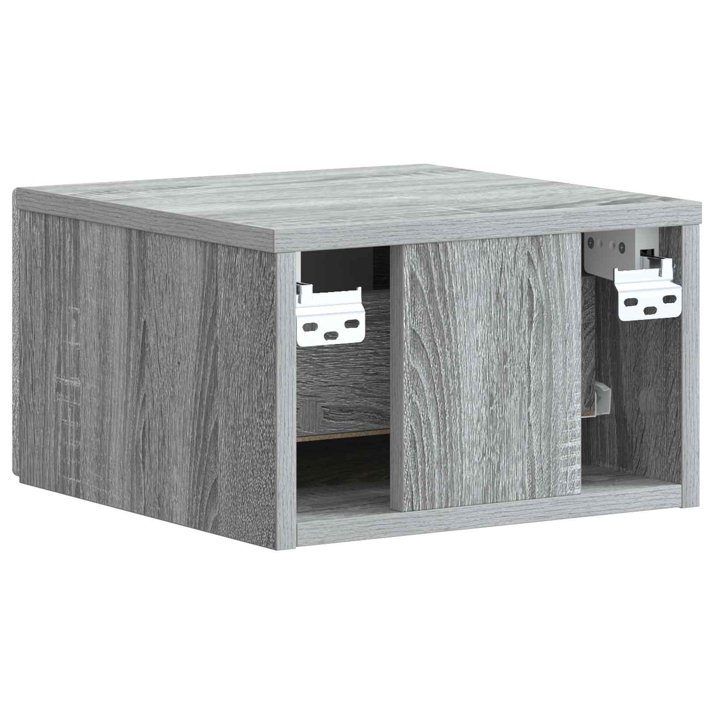 vidaXL Τοίχου Κρεμαστό Κομοδίνο 2 τμχ. Γκρι Sonoma 33 x 34,5 x 20 εκ