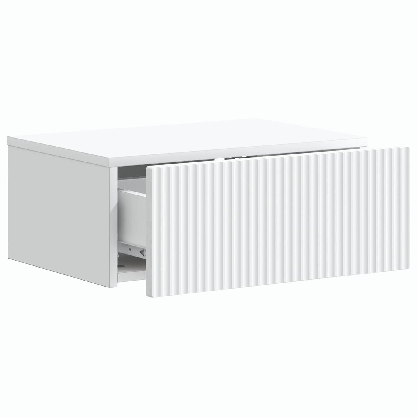 vidaXL Τοίχου Κρεμαστό Κομοδίνο 2 τμχ. Λευκό 49 x 34,5 x 20 εκ.