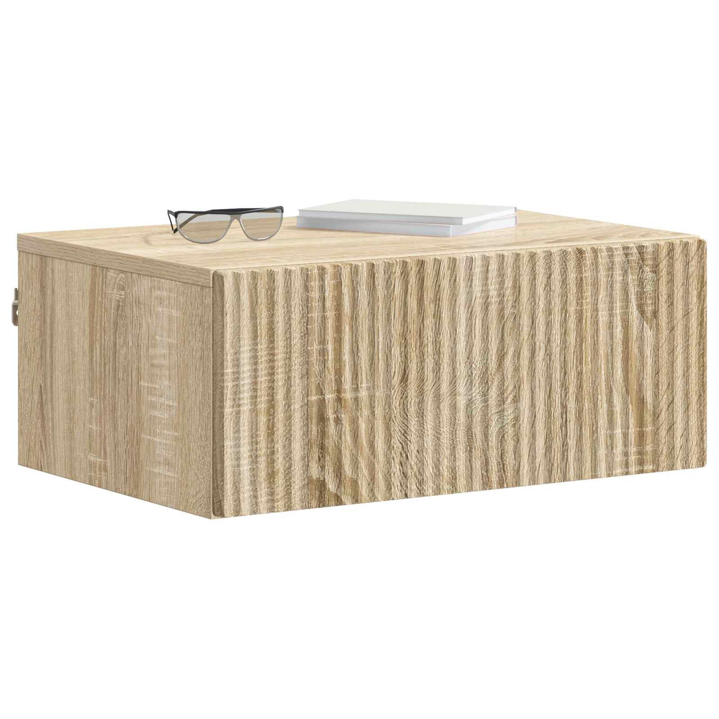 vidaXL Τοίχου Κρεμαστό Κομοδίνο 2 τμχ. Sonoma Δρυς 49 x 34,5 x 20 εκ.