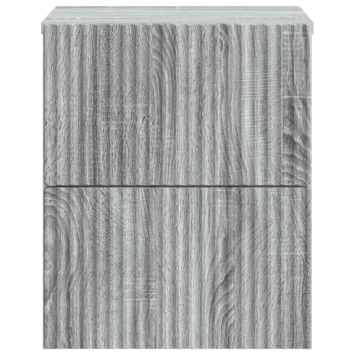 vidaXL Τοίχου Κρεμαστό Κομοδίνο 2 τμχ. Γκρι Sonoma 33 x 34,5 x 40 εκ