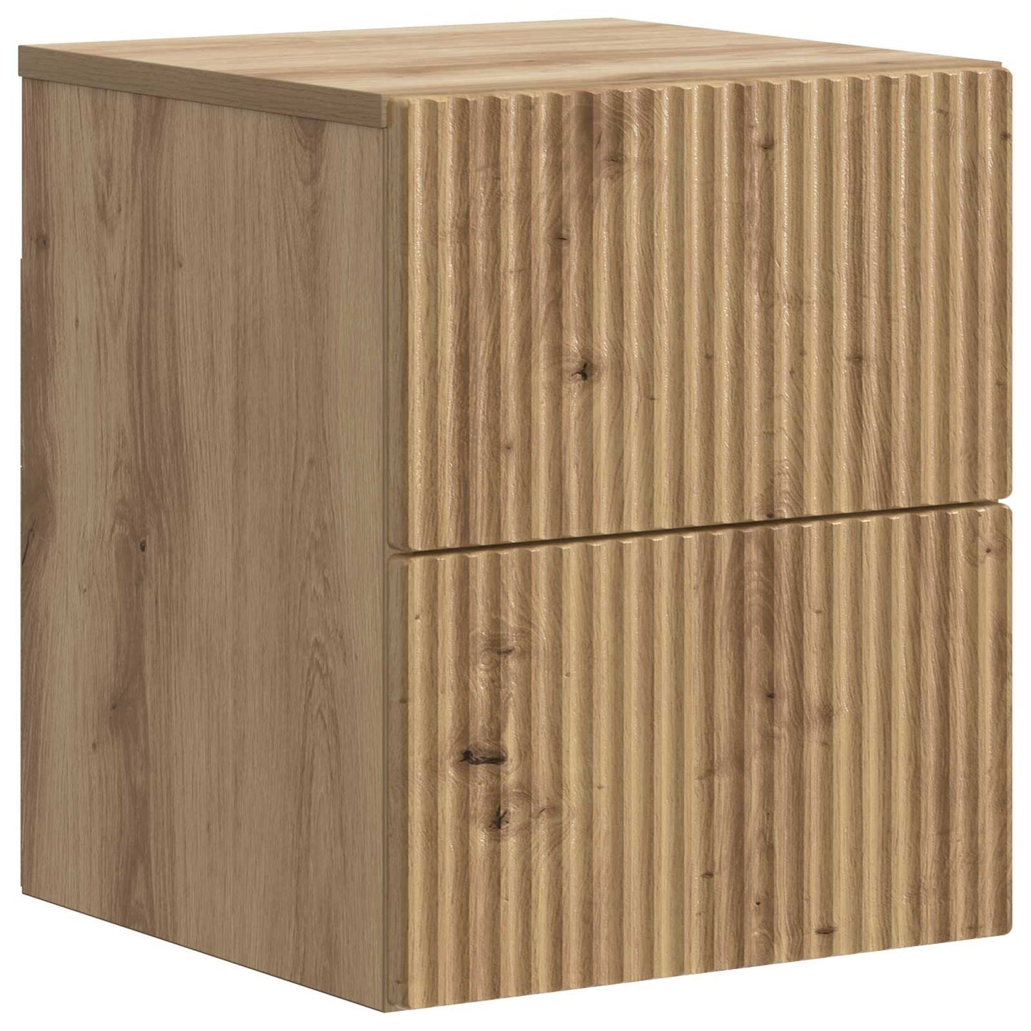 vidaXL Τοίχου Κρεμαστό Κομοδίνο 2 τμχ. Artisan Δρυς 33 x 34,5 x 40 εκ