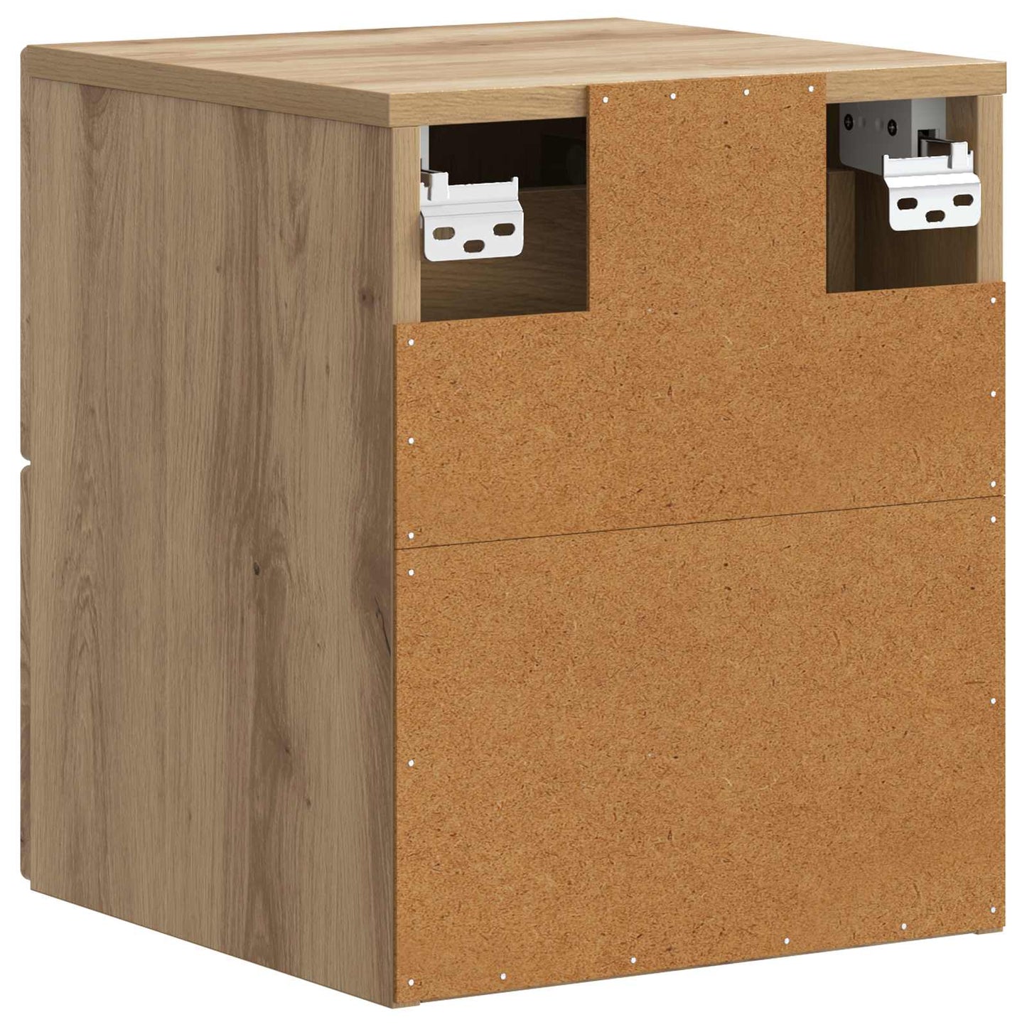 vidaXL Τοίχου Κρεμαστό Κομοδίνο 2 τμχ. Artisan Δρυς 33 x 34,5 x 40 εκ