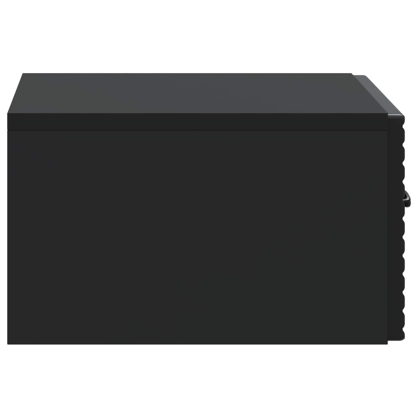 vidaXL Τοίχου Κρεμαστό Κομοδίνο 2 τμχ. Μαύρο 49 x 34,5 x 20 εκ.