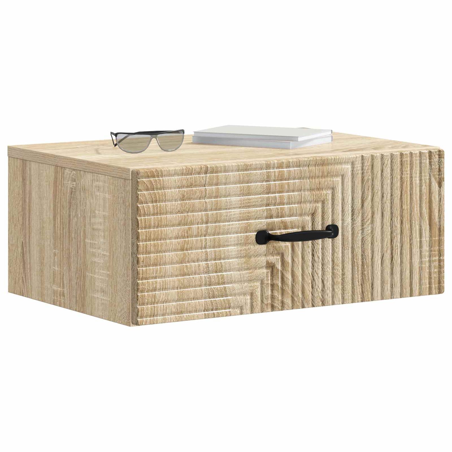 vidaXL Τοίχου Κρεμαστό Κομοδίνο 2 τμχ. Sonoma Δρυς 49 x 34,5 x 20 εκ.
