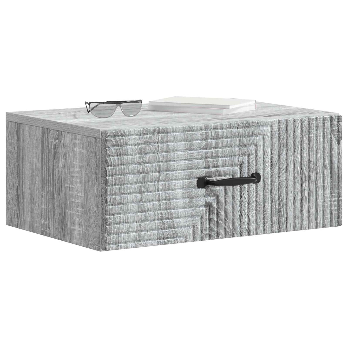 vidaXL Τοίχου Κρεμαστό Κομοδίνο 2 τμχ. Γκρι Sonoma 49 x 34,5 x 20 εκ.