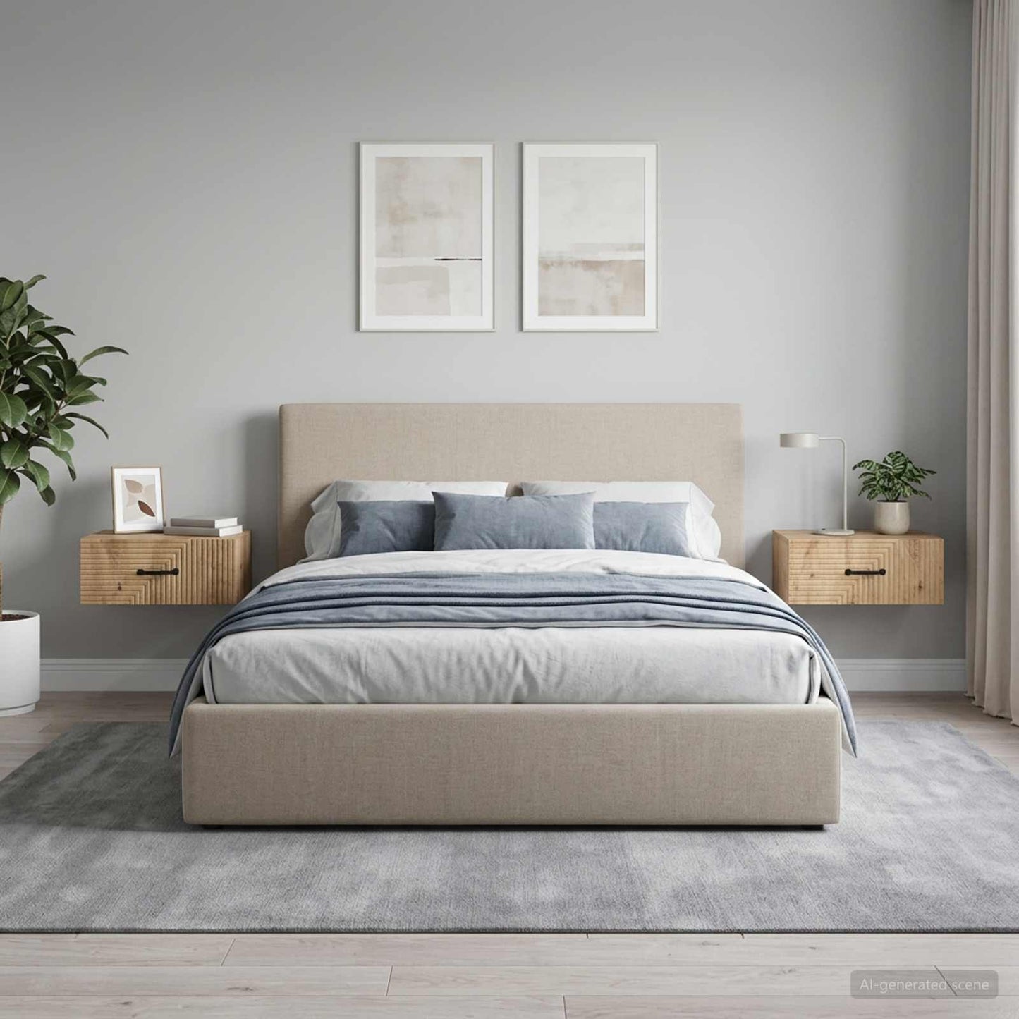 vidaXL Τοίχου Κρεμαστό Κομοδίνο 2 τμχ. Artisan Δρυς 49 x 34,5 x 20 εκ.