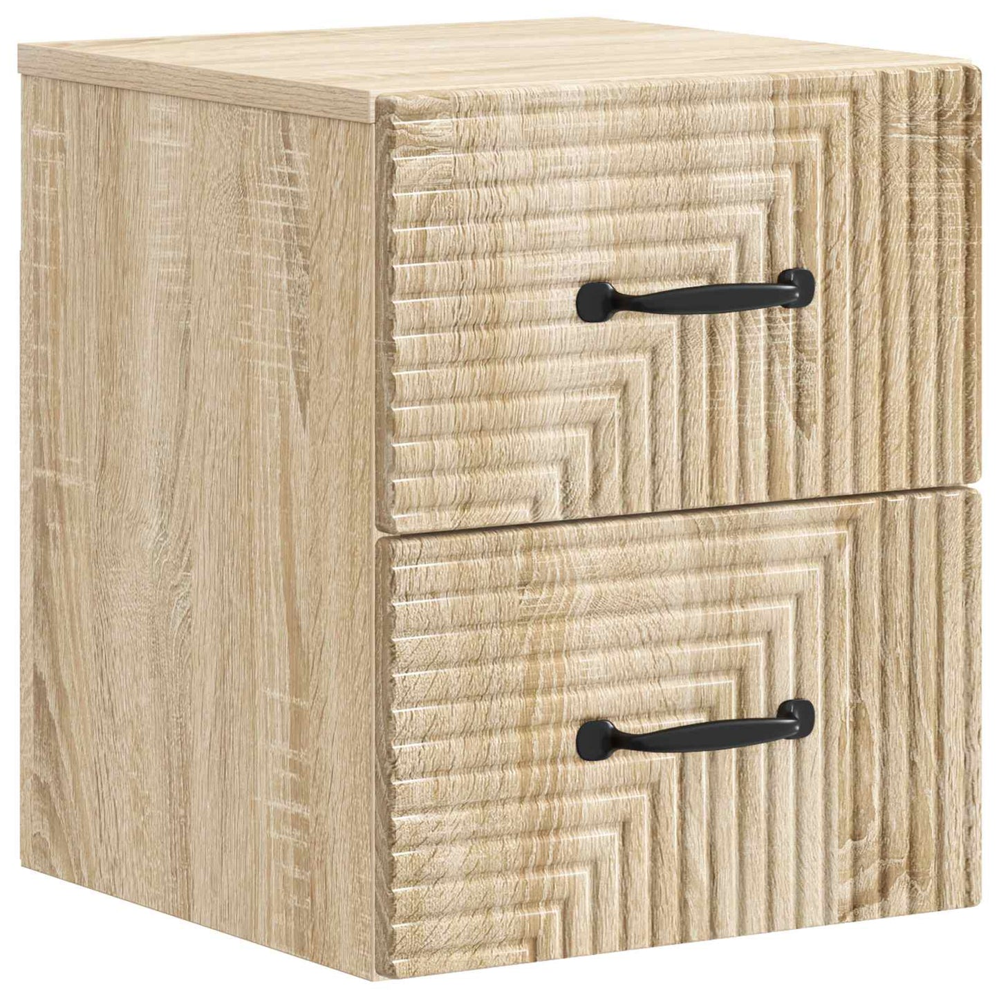 vidaXL Τοίχου Κρεμαστό Κομοδίνο 2 τμχ. Sonoma Δρυς 34,5 x 33 x 40 εκ