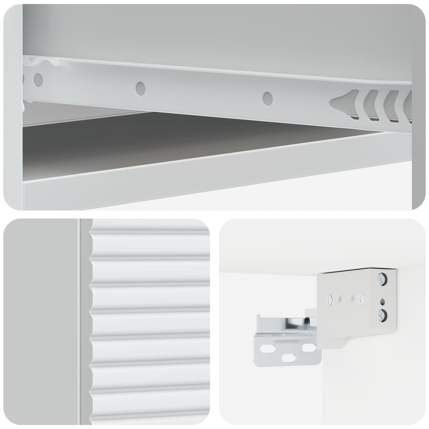 vidaXL Τραπεζάκι Τοίχου Λευκό 59 x 34,5 x 17 εκ. Επεξεργασμένο Ξύλο