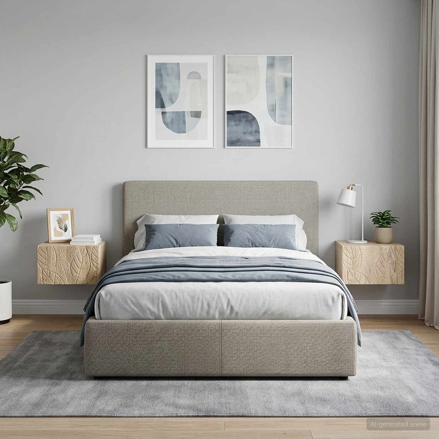 vidaXL Τραπεζάκι Τοίχου 2 τμχ. Sonoma Δρυς 34,5 x 33 x 20 εκ.