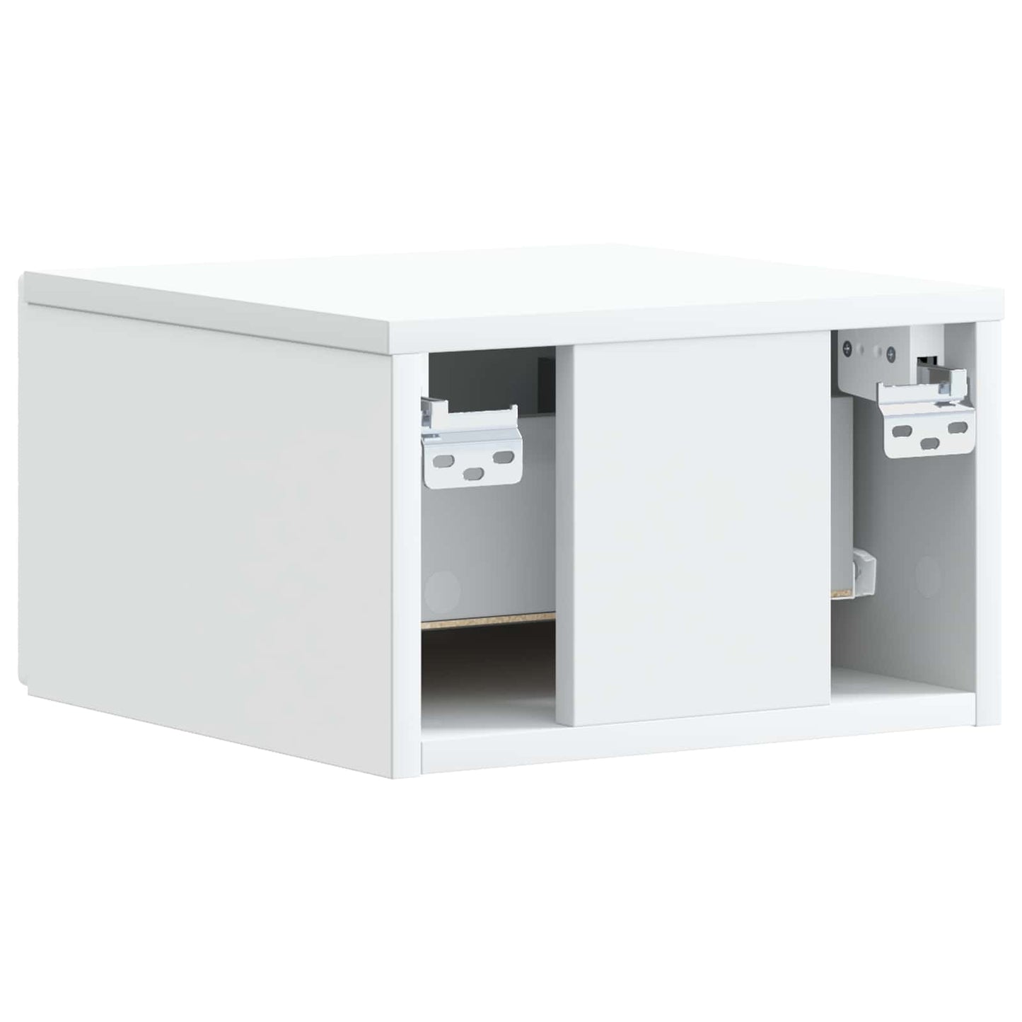 vidaXL Τοίχου Κρεμαστό Κομοδίνο Λευκό 49 x 34,5 x 20 εκ.