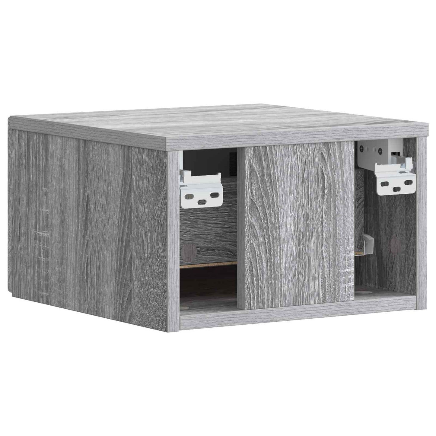 vidaXL Τοίχου Κρεμαστό Κομοδίνο 2 τμχ. Γκρι Sonoma 49 x 34,5 x 20 εκ.