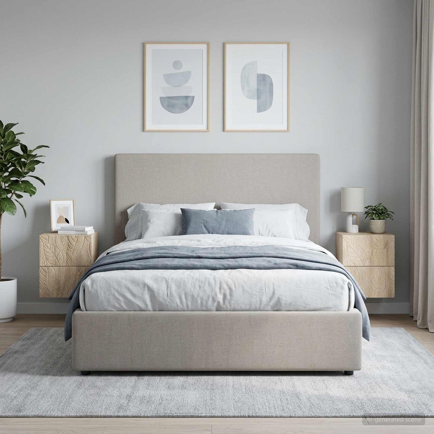 vidaXL Τοίχου Κρεμαστό Κομοδίνο 2 τμχ. Sonoma Δρυς 34,5 x 33 x 40 εκ