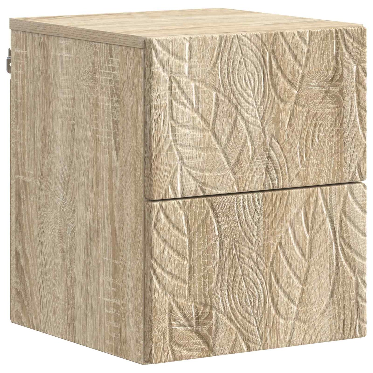 vidaXL Τοίχου Κρεμαστό Κομοδίνο 2 τμχ. Sonoma Δρυς 34,5 x 33 x 40 εκ