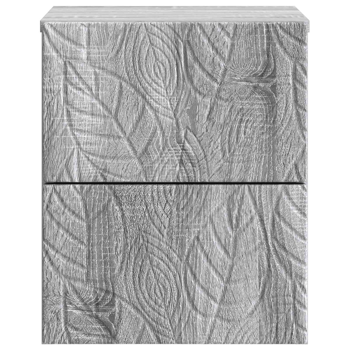 vidaXL Τοίχου Κρεμαστό Κομοδίνο 2 τμχ. Γκρι Sonoma 34,5 x 33 x 40 εκ