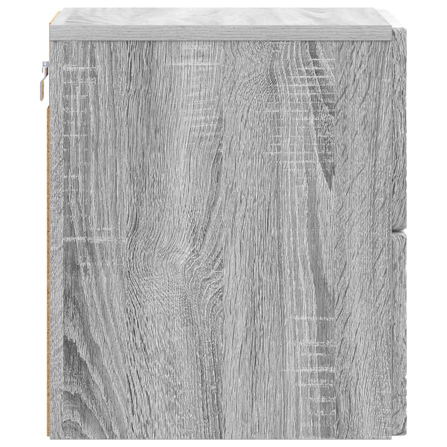 vidaXL Τοίχου Κρεμαστό Κομοδίνο 2 τμχ. Γκρι Sonoma 34,5 x 33 x 40 εκ