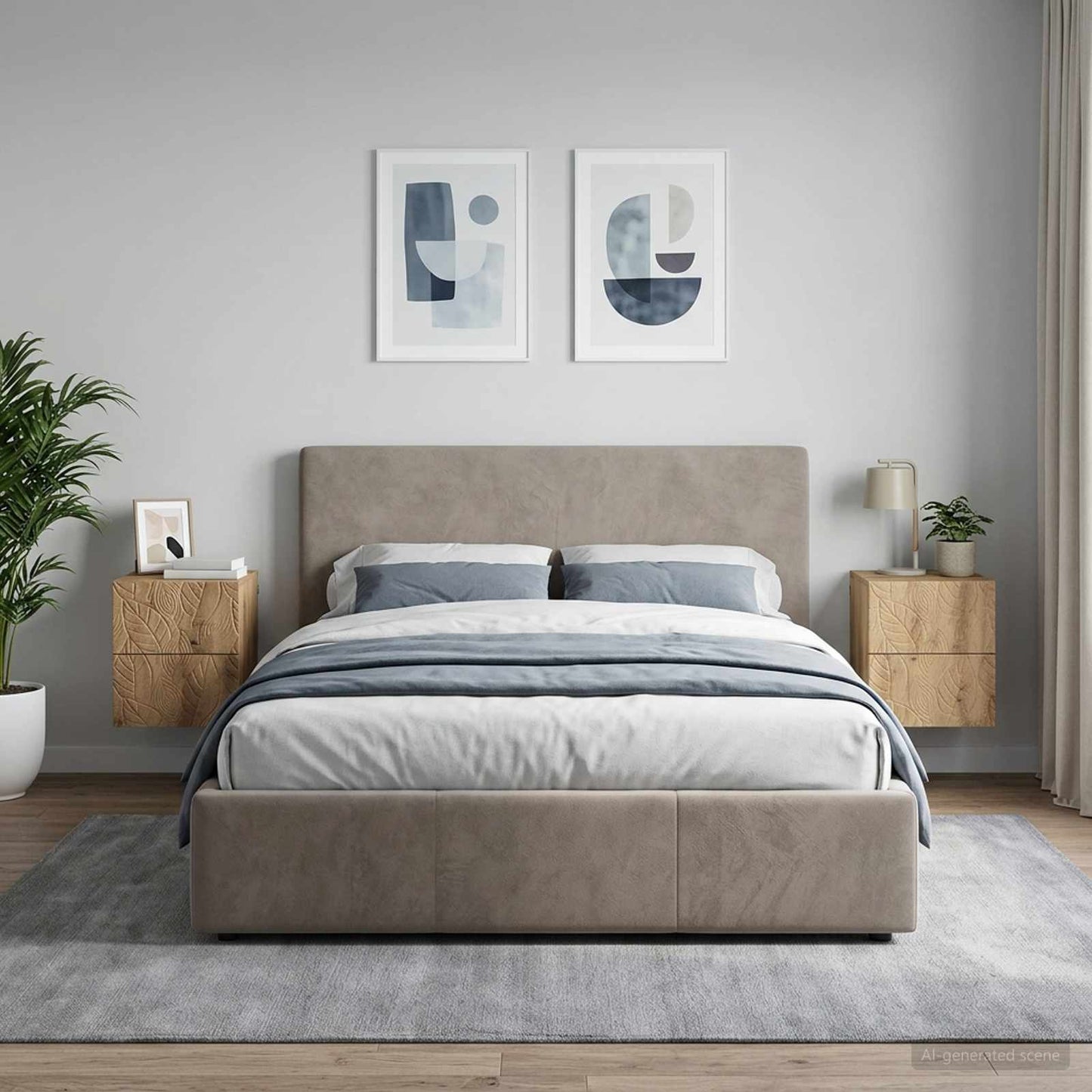 vidaXL Τοίχου Κρεμαστό Κομοδίνο 2 τμχ. Artisan Δρυς 34,5 x 33 x 40 εκ