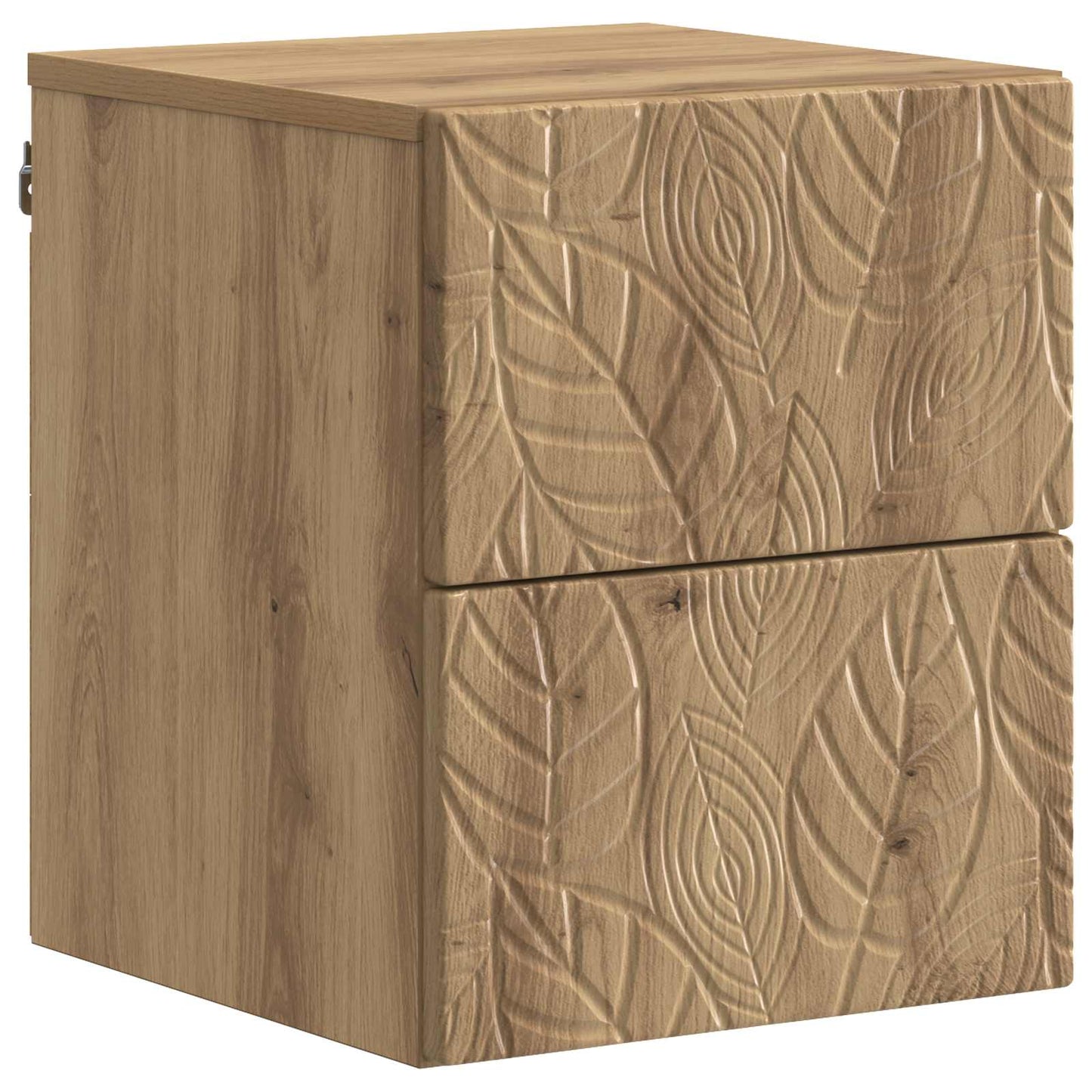 vidaXL Τοίχου Κρεμαστό Κομοδίνο 2 τμχ. Artisan Δρυς 34,5 x 33 x 40 εκ