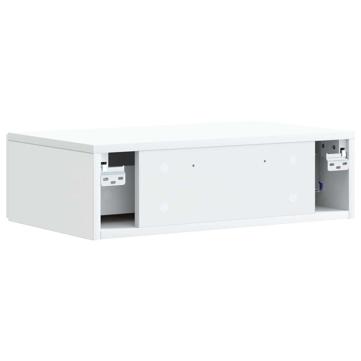 vidaXL Τραπεζάκι Τοίχου Λευκό 59 x 34,5 x 17 εκ. Επεξεργασμένο Ξύλο