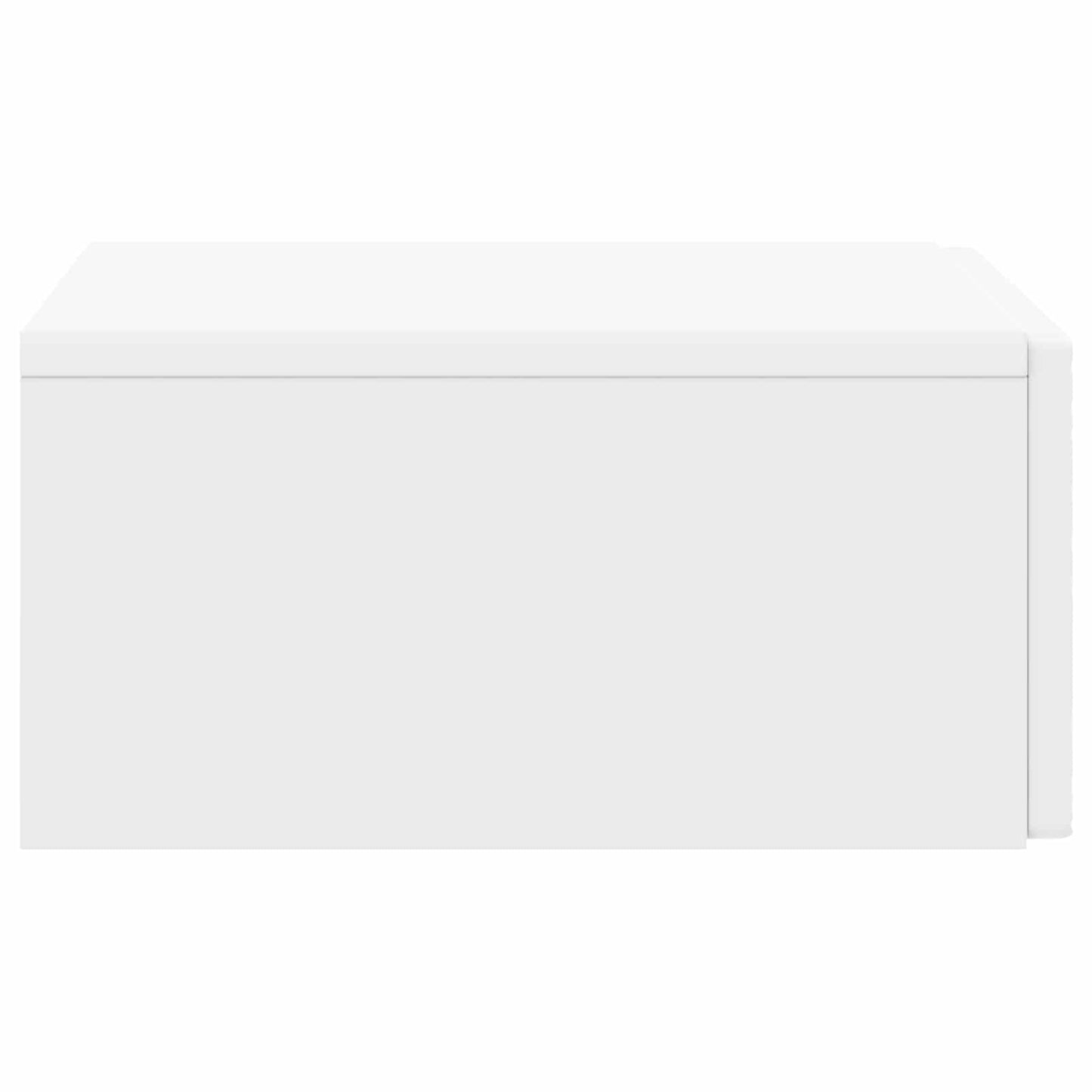 vidaXL Τραπεζάκι Τοίχου Λευκό 59 x 34,5 x 17 εκ. Επεξεργασμένο Ξύλο
