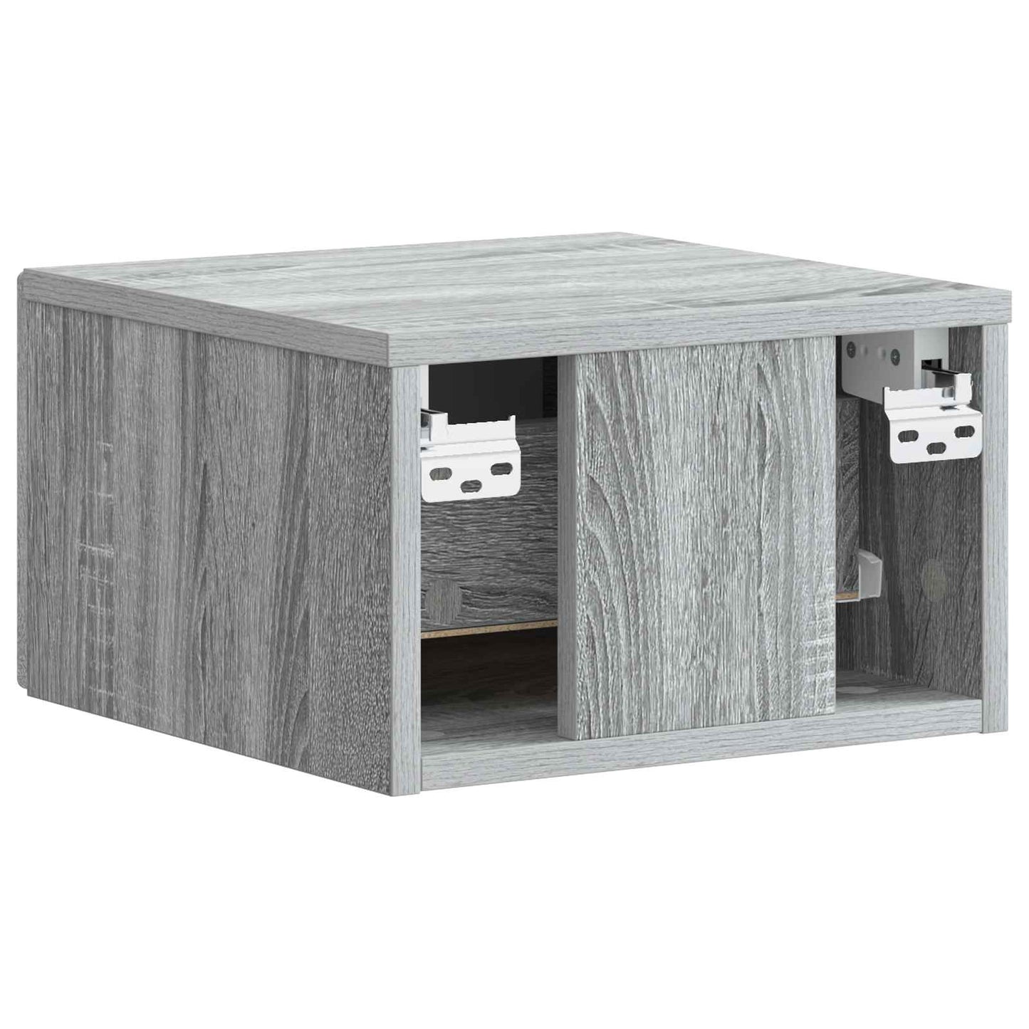 vidaXL Τοίχου Κρεμαστό Κομοδίνο 2 τμχ. Γκρι Sonoma 34,5 x 33 x 20 εκ.