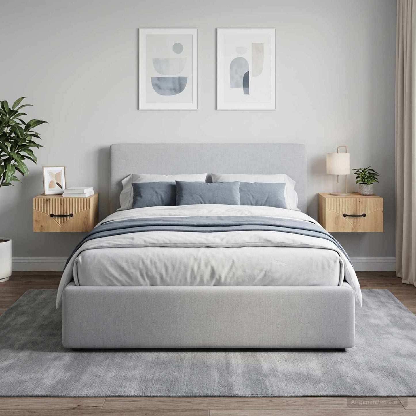 vidaXL Τοίχου Κρεμαστό Κομοδίνο 2 τμχ. Artisan Δρυς 34,5 x 33 x 20 εκ.