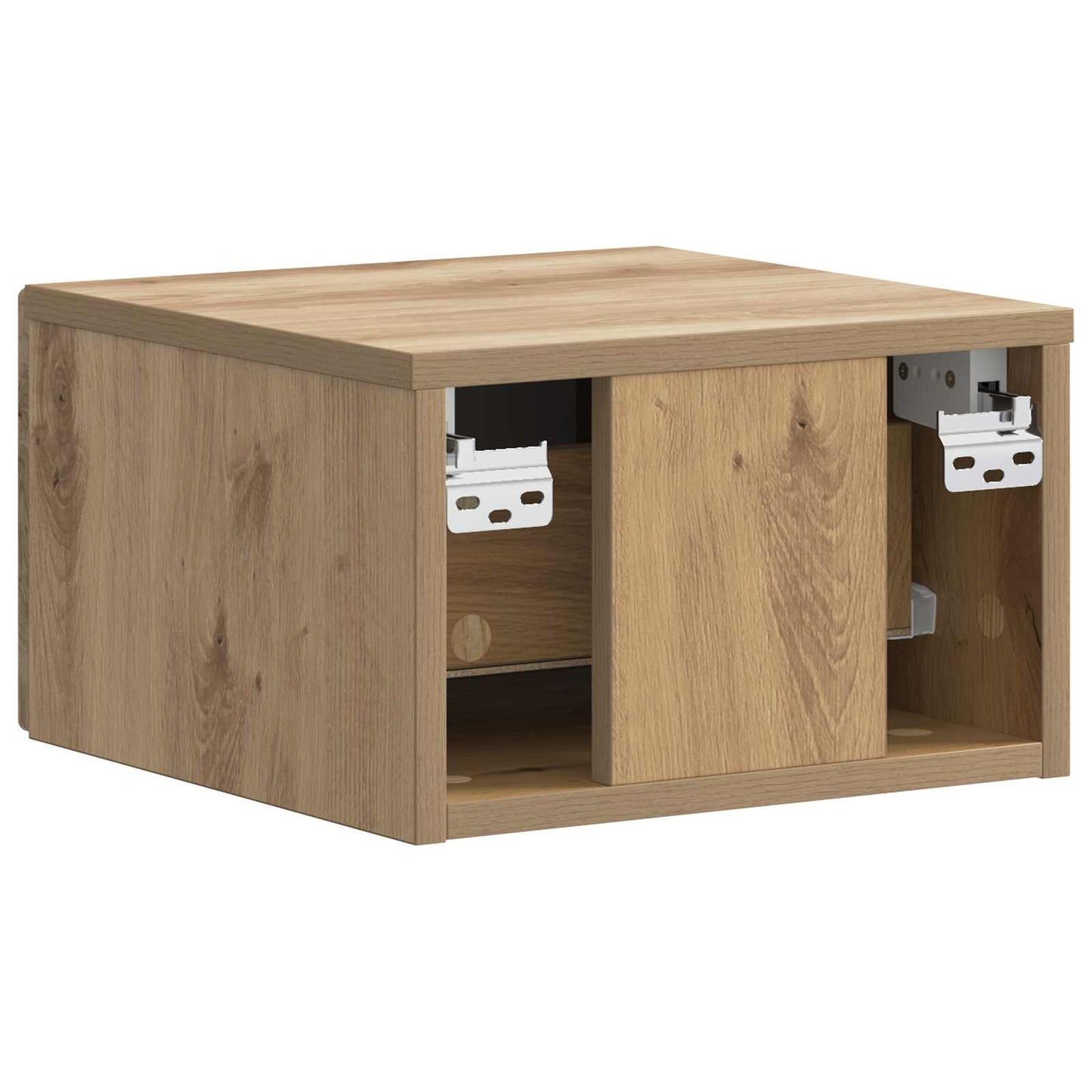 vidaXL Τοίχου Κρεμαστό Κομοδίνο 2 τμχ. Artisan Δρυς 34,5 x 33 x 20 εκ.