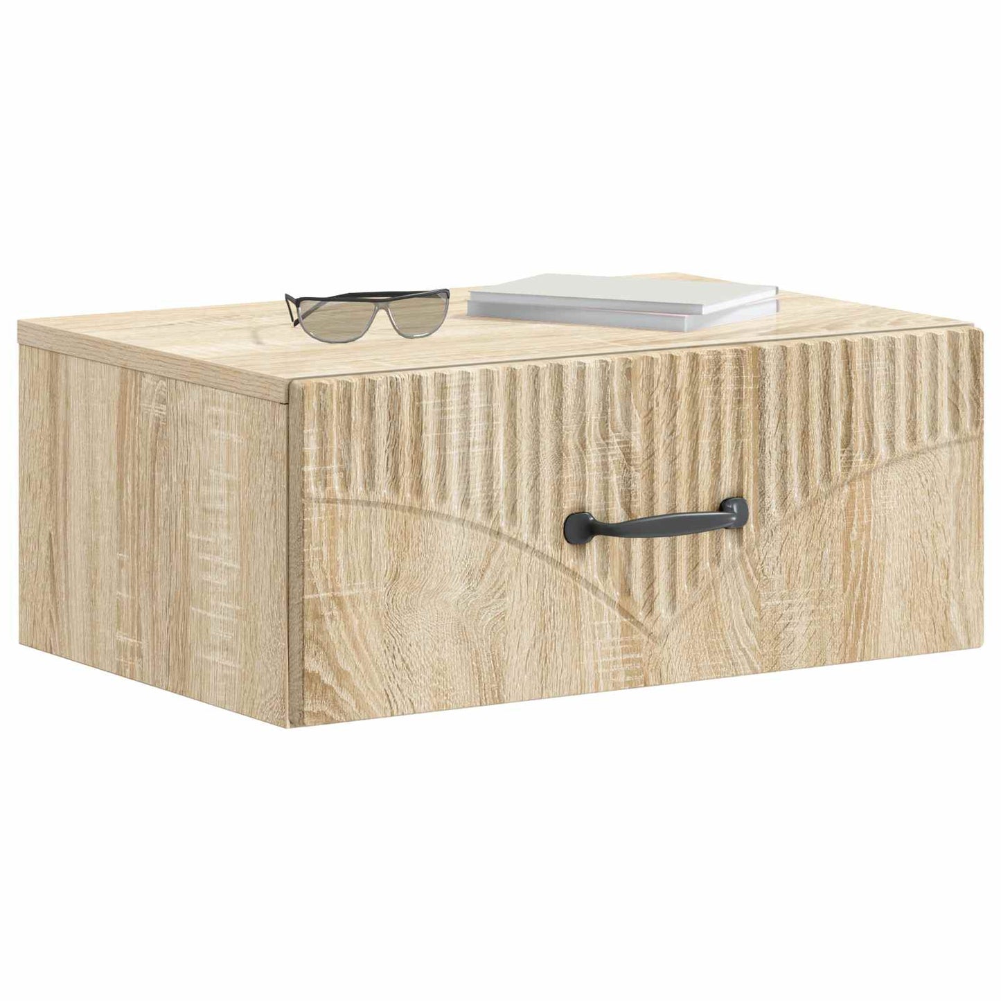 vidaXL Τοίχου Κρεμαστό Κομοδίνο 2 τμχ. Sonoma Δρυς 49 x 34,5 x 20 εκ.