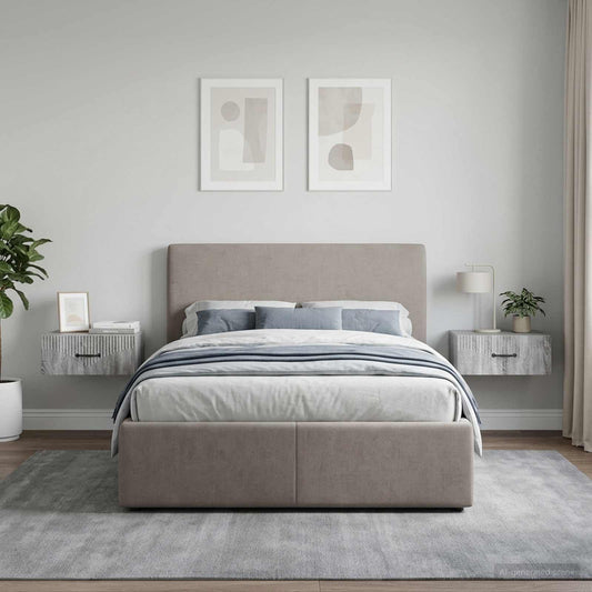 vidaXL Τοίχου Κρεμαστό Κομοδίνο 2 τμχ. Γκρι Sonoma 49 x 34,5 x 20 εκ.